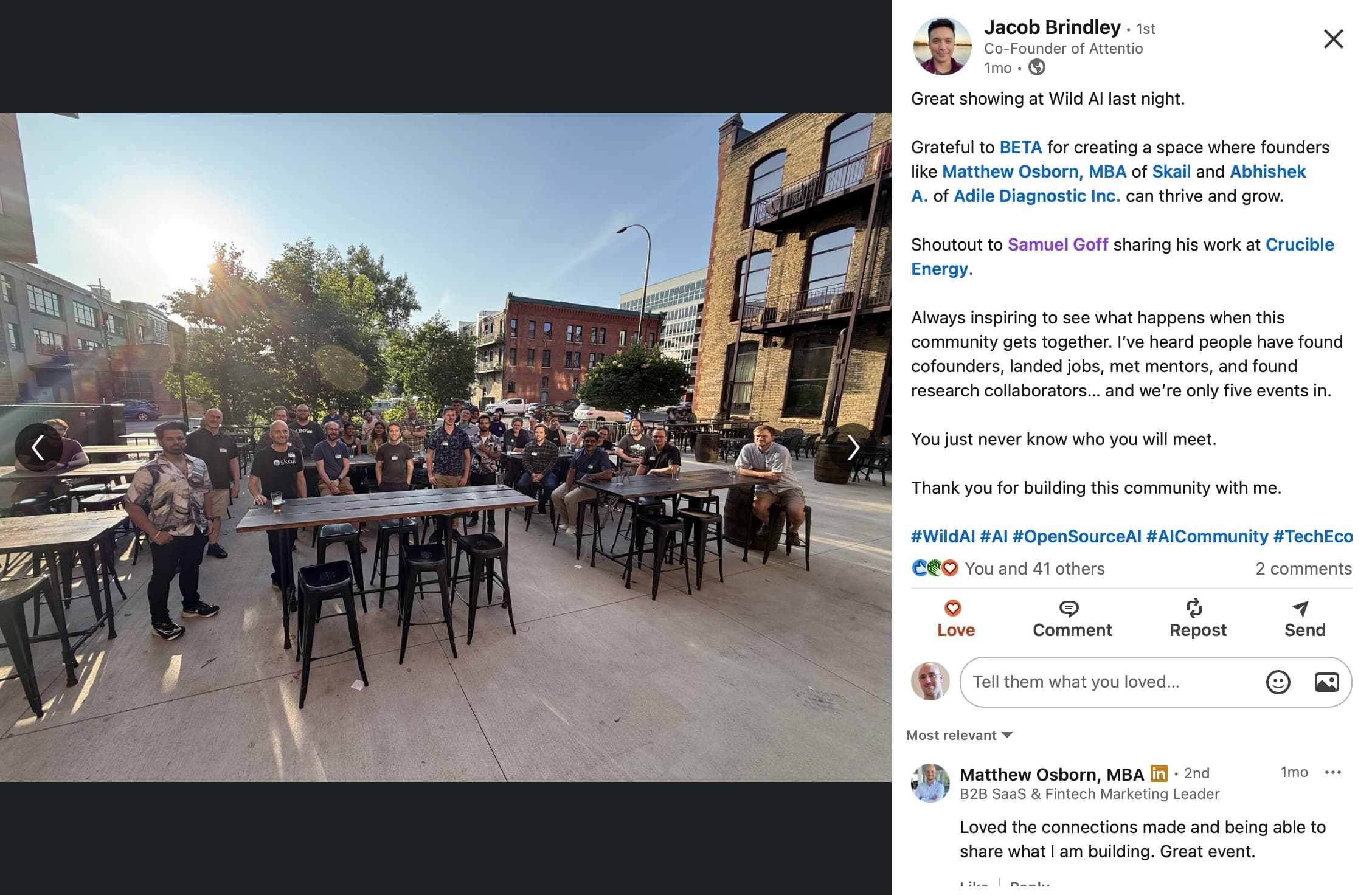 Talk at Wild AI